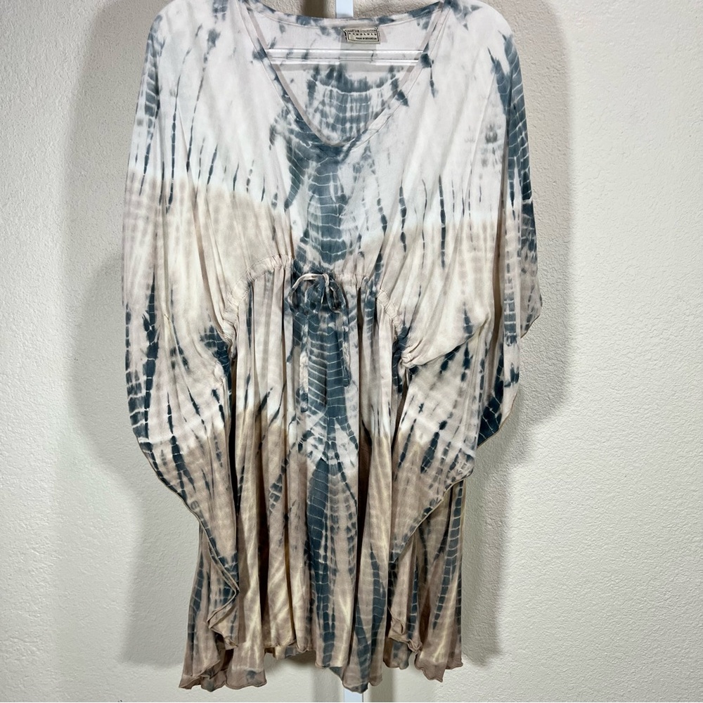 Napua Collection Honolulu Muumuu Dress  Butterfly Swim Coverup One Size L